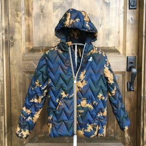 Boys 10 K-Way puffer hooded down jacket ❄️